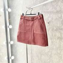 Вельветовая юбка (розовая), в Москве