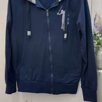 Поло с капюшоном, темно синий цвет, в Москве