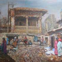 Картина маслом на холсте. Восточный город, в г.Казань