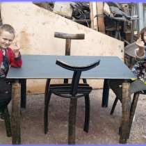 Обеденная группа, стол и стулья Whiskey Barrel, в Рузе