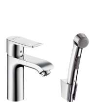 Смеситель для раковины с гигиеническим душем Hansgrohe Metris 31285000, в Санкт-Петербурге