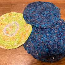 Вязаные коврики, подставки под горячее, интерьер, в Москве